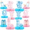 Gender Reveal Decoration Set - Includes Baby Reveal Table Decorations with Honeycomb Centerpiece for Boy or Girl Baby Shower Party Decoration